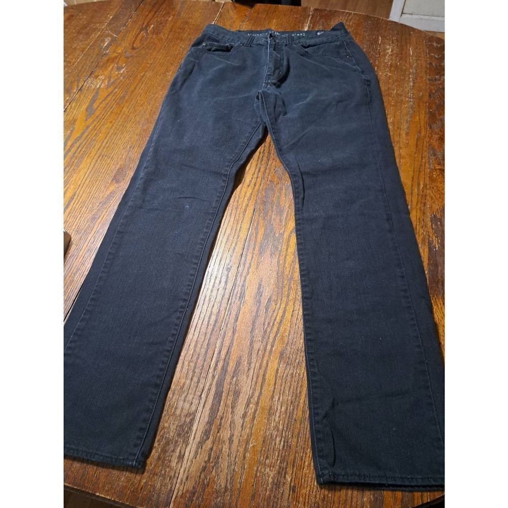 31x32 Chaps Black Denim Jeans Cotton Vintage Slim Fit with Pockets Belt Loops